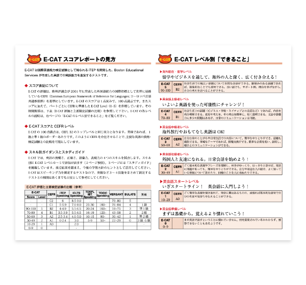 スコアレポートの見方